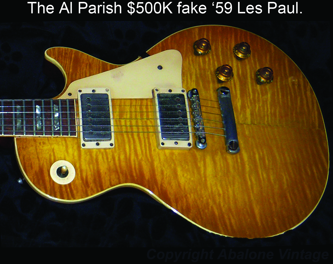 Fake 1959 Gibson Les Paul guitar Forgery replica